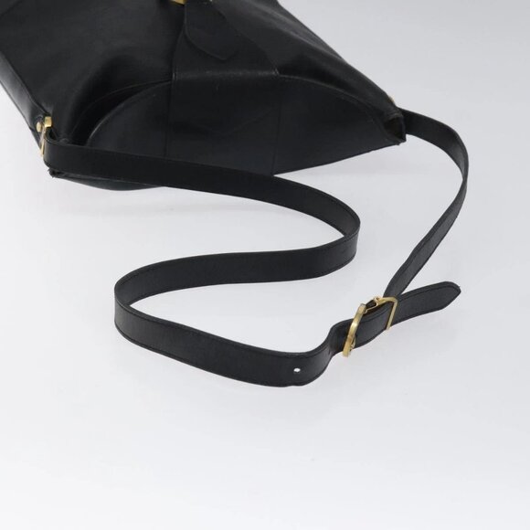 Christian Dior Trotter Canvas Shoulder Bag PVC Black Gold Auth 120408 - Picture 8 of 16